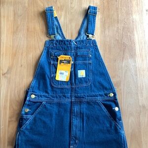 Carhartt Loose Fit Blue Denim Overalls